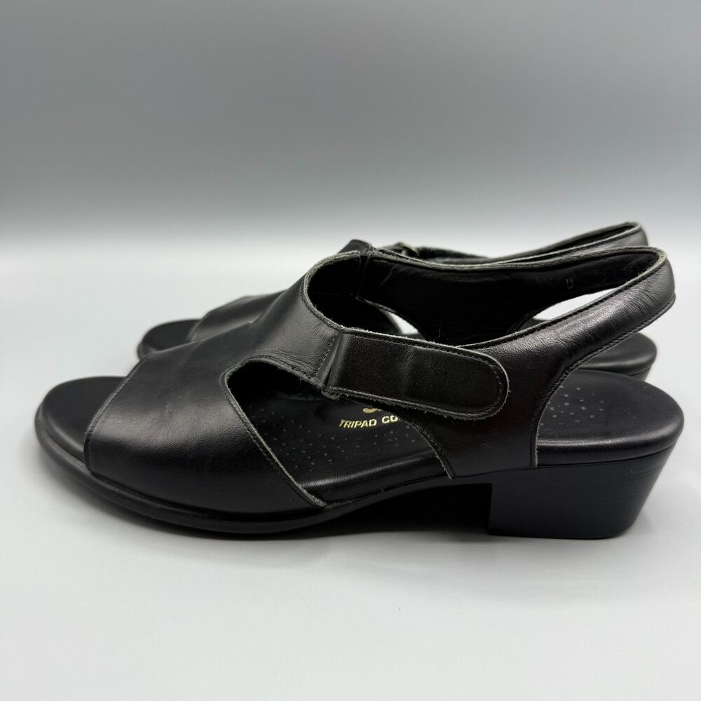 SAS Womens Sandal Suntimer Black Leather Slingback Shoes Size 8 M - Picture 7 of 8